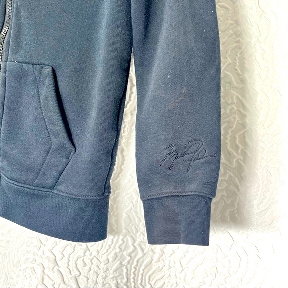Jordan Black Zip Hoodie Boys Size 6/7 - Picture 5 of 10